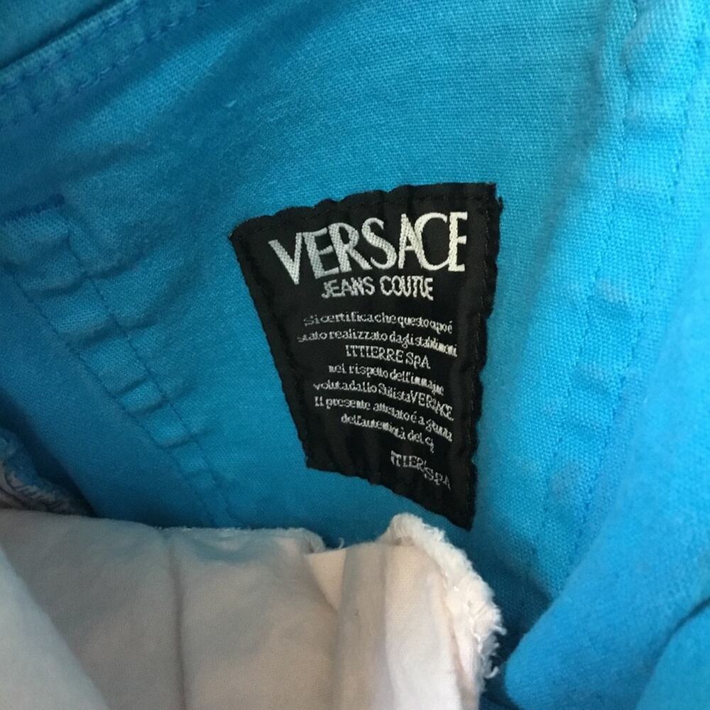 Versace Jeans Couture Bright Blue Stretch Denim Jeans - Picture 9 of 11